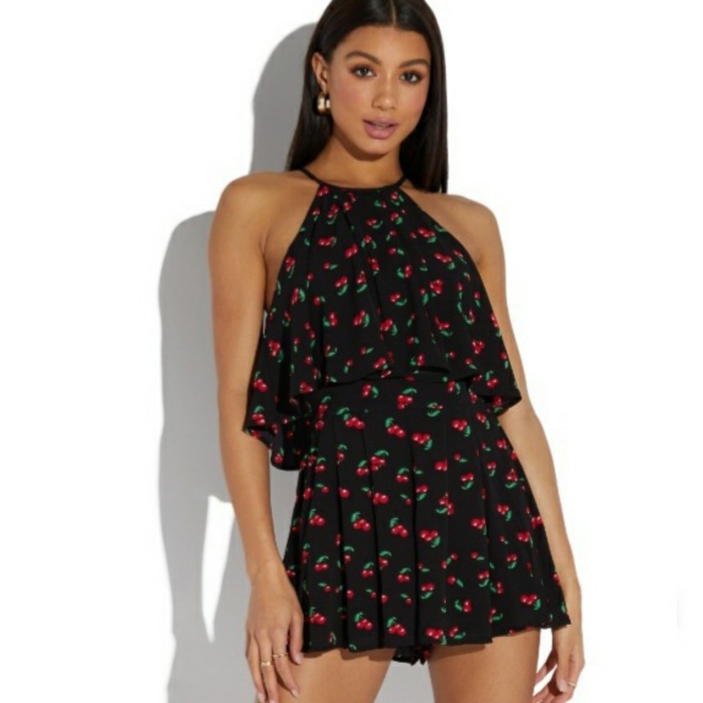 ● Favlux | 🍒 Cherry Flowy Romper